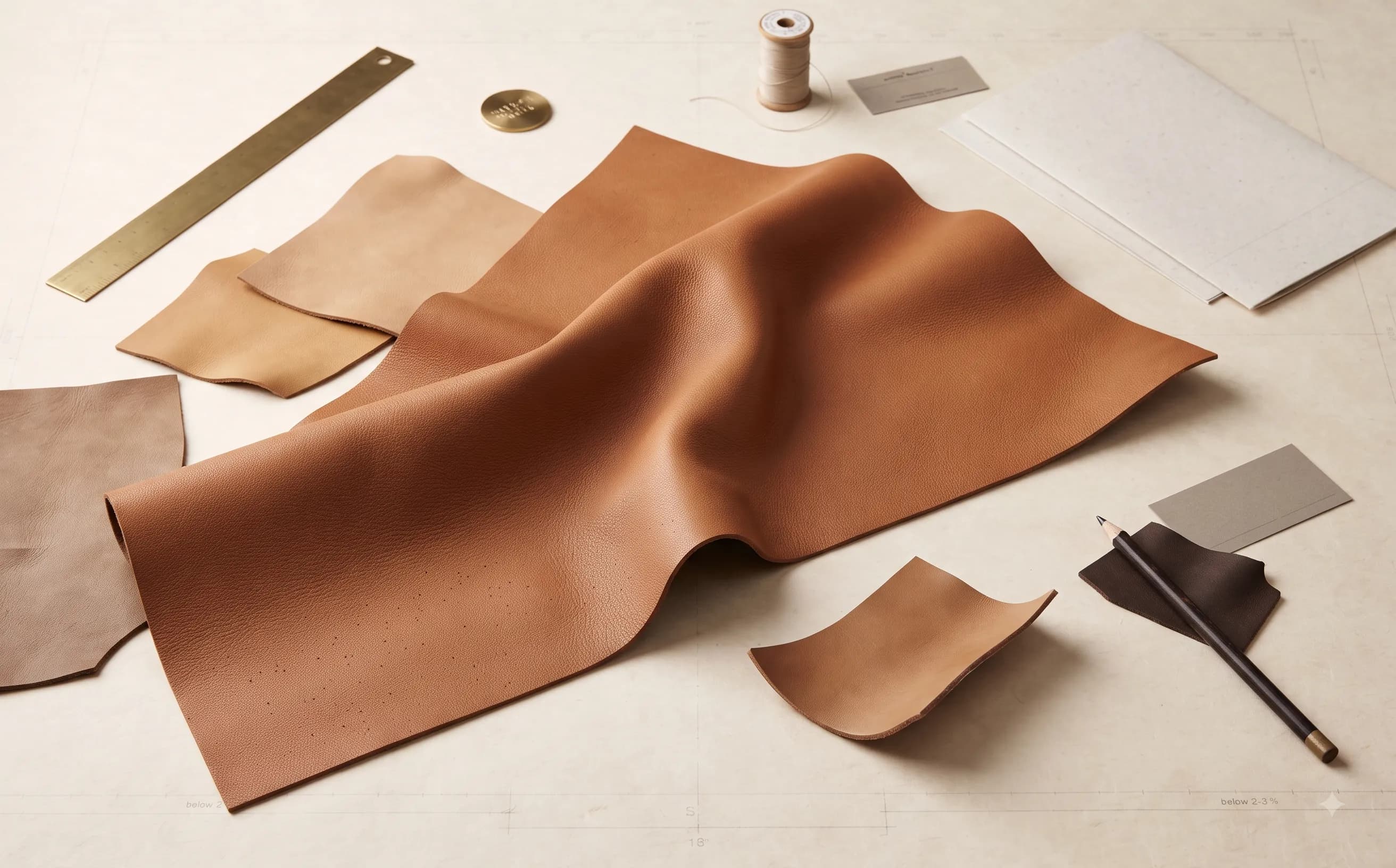 Close-up of Goat Leather texture
