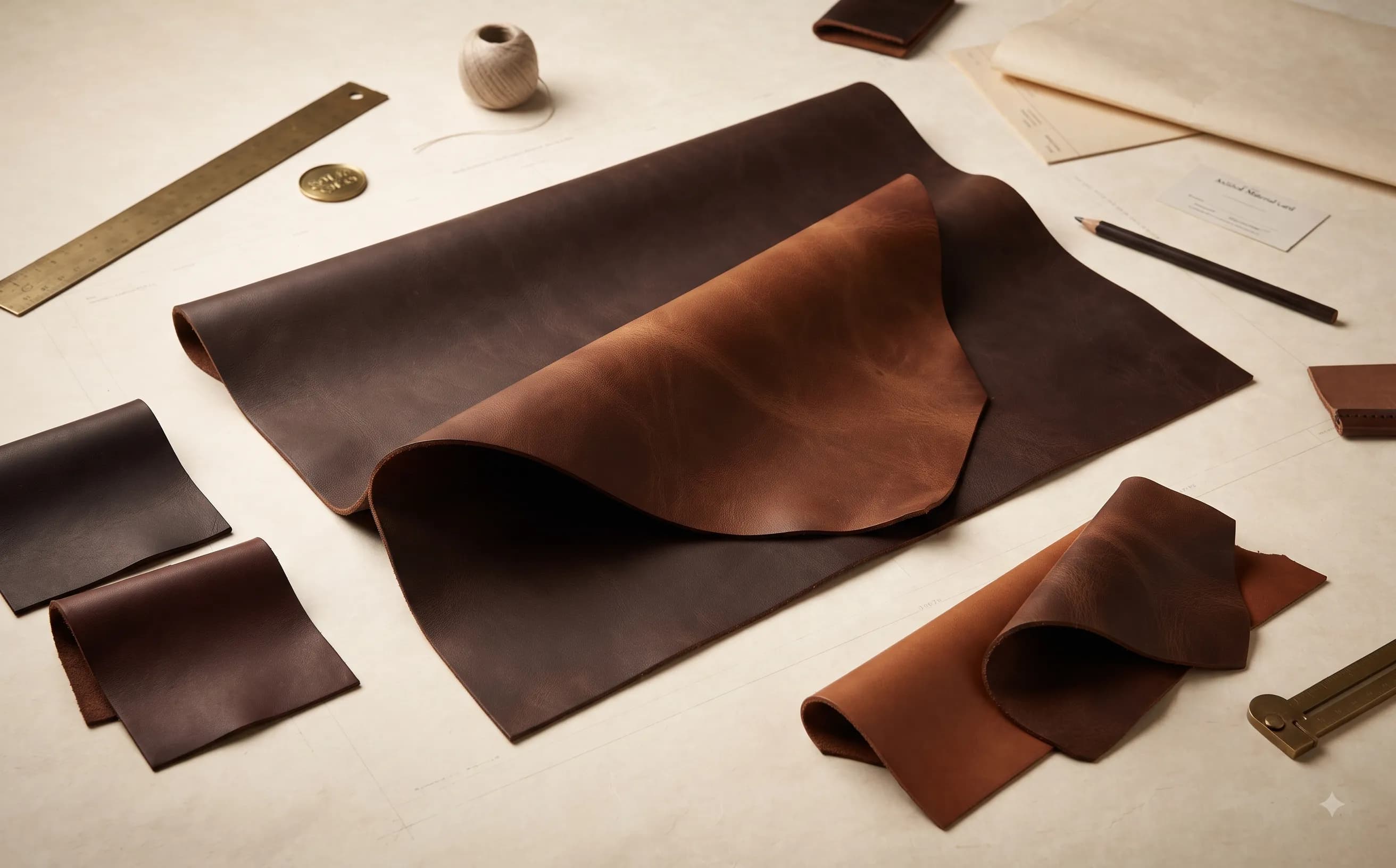 Close-up of Pull-Up / Oiled Leather texture