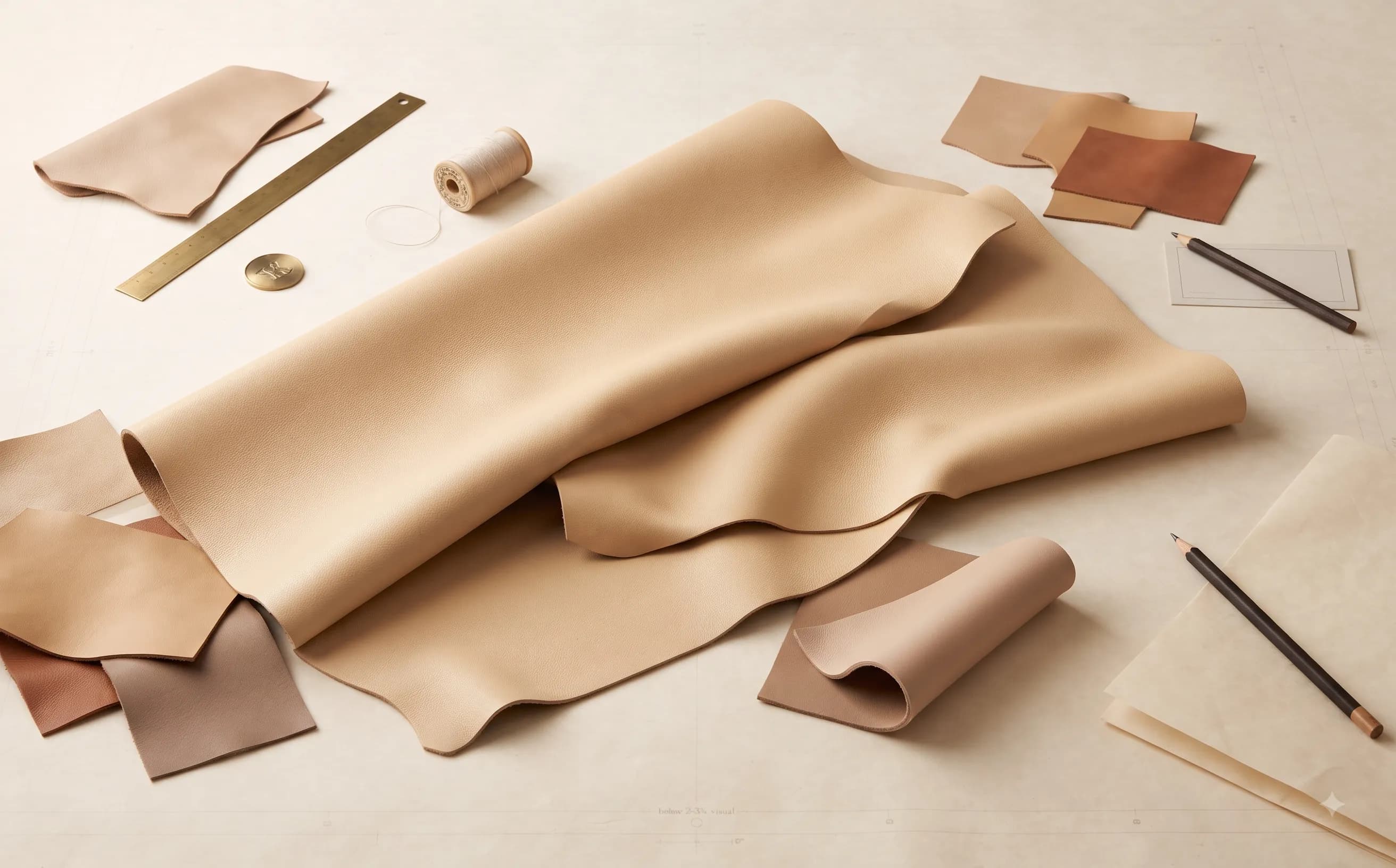 Close-up of Sheep Leather texture